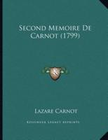 Second Memoire De Carnot (1799)