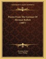 Poems From The German Of Herman Rollett (1887)