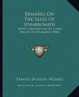 Remarks On The Sexes Of Sphaeromids