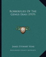 Robberflies Of The Genus Erax (1919)