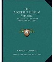 The Algerian Durum Wheats