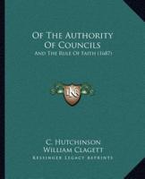 Of The Authority Of Councils