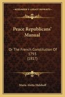 Peace Republicans' Manual