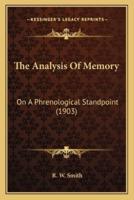 The Analysis Of Memory