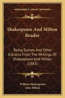 Shakespeare And Milton Reader