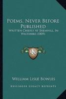 Poems, Never Before Published