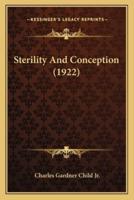 Sterility And Conception (1922)