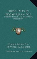 Prose Tales By Edgar Allan Poe