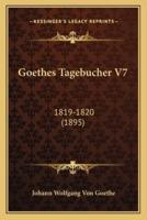 Goethes Tagebucher V7