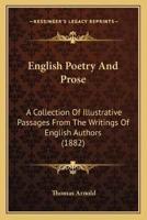 English Poetry And Prose