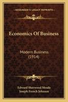 Economics Of Business