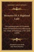 Memoirs Of A Highland Lady