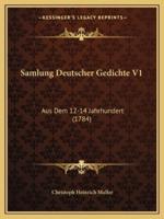 Samlung Deutscher Gedichte V1