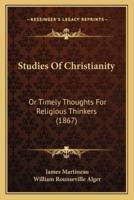 Studies Of Christianity