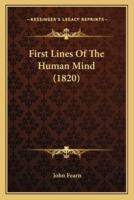 First Lines Of The Human Mind (1820)