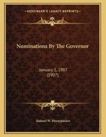 Nominations By The Governor