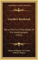 Goethe's Boyhood