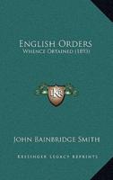 English Orders