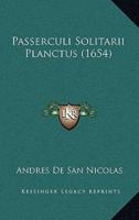 Passerculi Solitarii Planctus (1654)