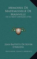 Memoires De Mademoiselle De Mainville