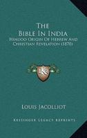 The Bible In India
