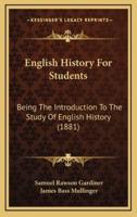 English History For Students