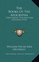 The Books Of The Apocrypha