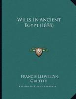 Wills In Ancient Egypt (1898)
