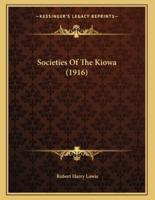 Societies Of The Kiowa (1916)