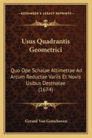 Usus Quadrantis Geometrici