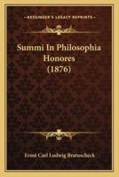 Summi In Philosophia Honores (1876)