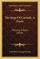 The Siege Of Corinth, A Poem