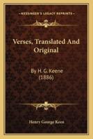 Verses, Translated And Original