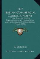 The Italian Commercial Correspondent