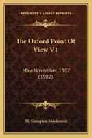 The Oxford Point Of View V1