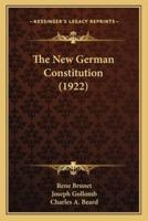 The New German Constitution (1922)