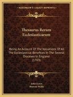 Thesaurus Rerum Ecclesiasticarum