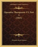 Operative Therapeusis V3, Part 2 (1915)