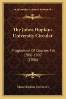 The Johns Hopkins University Circular