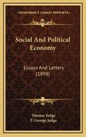 Social And Political Economy