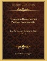 De Aedium Homericarum Partibus Commentatio