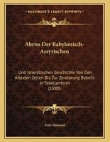 Abriss Der Babylonisch-Assyrischen