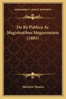 De Re Publica Ac Magistratibus Megarensium (1885)