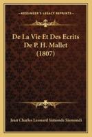 De La Vie Et Des Ecrits De P. H. Mallet (1807)