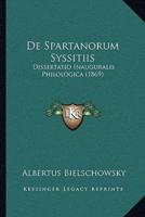 De Spartanorum Syssitiis