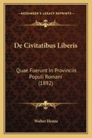 De Civitatibus Liberis