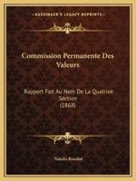 Commission Permanente Des Valeurs