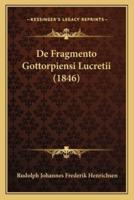 De Fragmento Gottorpiensi Lucretii (1846)