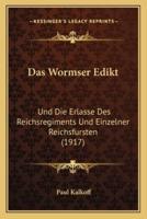 Das Wormser Edikt