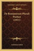 De Romanorum Plurali Poetico (1911)